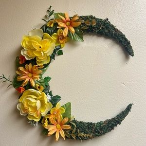 Moon wreath, handmade